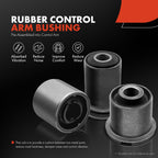 A-Premium Rear Upper & Lower Control Arm Kit, with Bushing