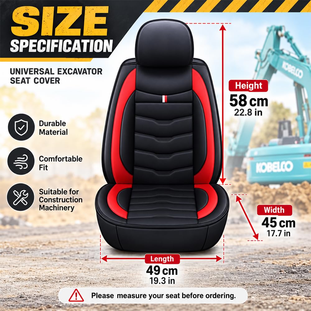 Excavator Seat Cushion Cover for Kubota KX057-5