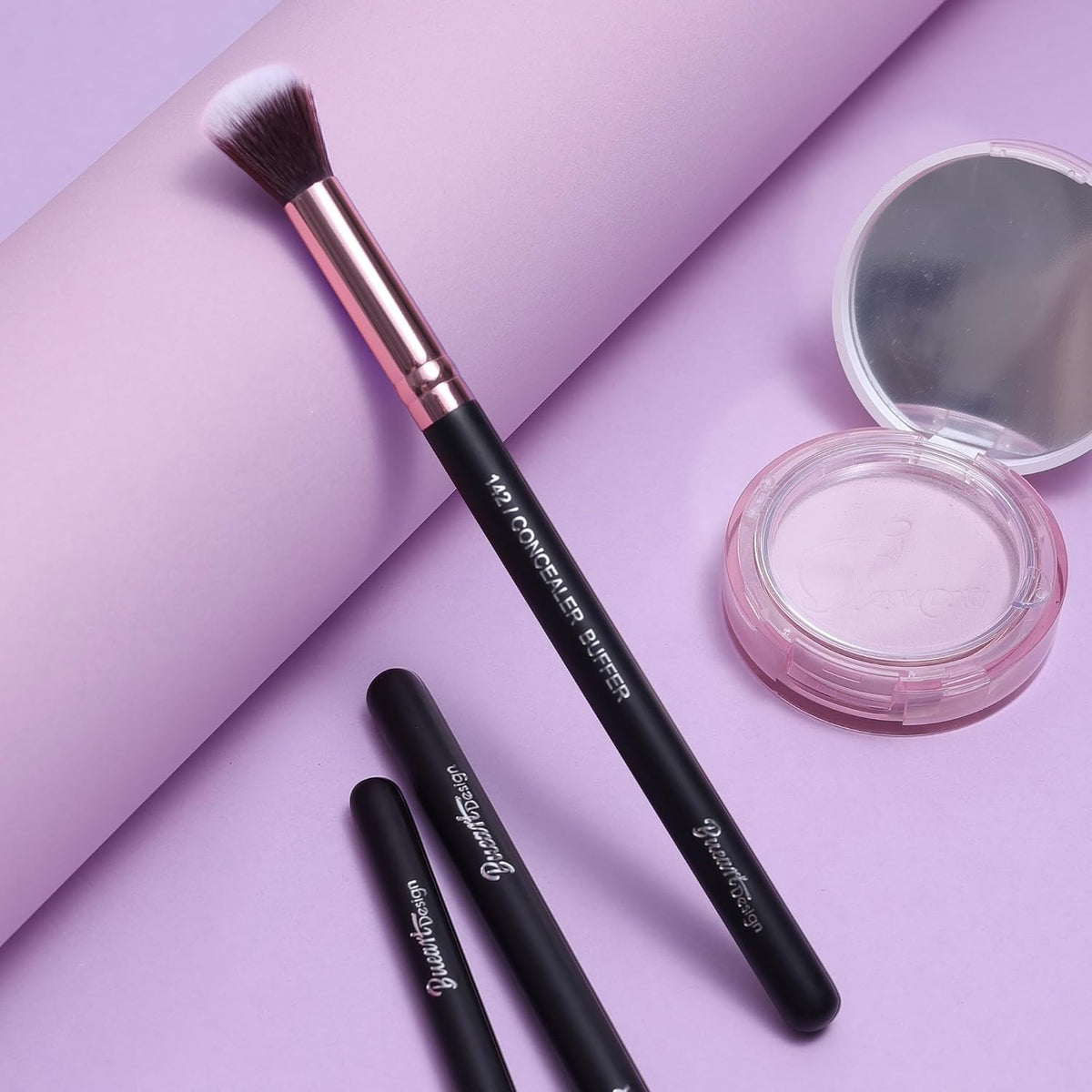 15Pcs Professional Eye shadow brush set (Rose Gold & Black)