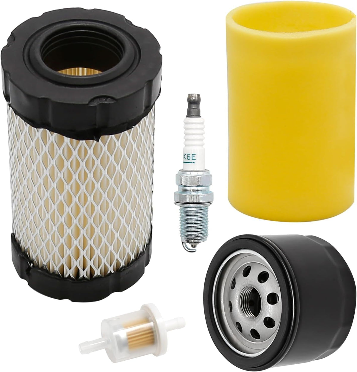 796031 Air Filter 492932 Oil Filter, Replacement for Brigs-Straton 591334 594201 492932 696854 John Deere D100 D110
