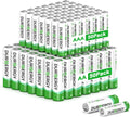 AA and AAA Batteries Combo Pack, 100 Count 50 AA and 50 AAA