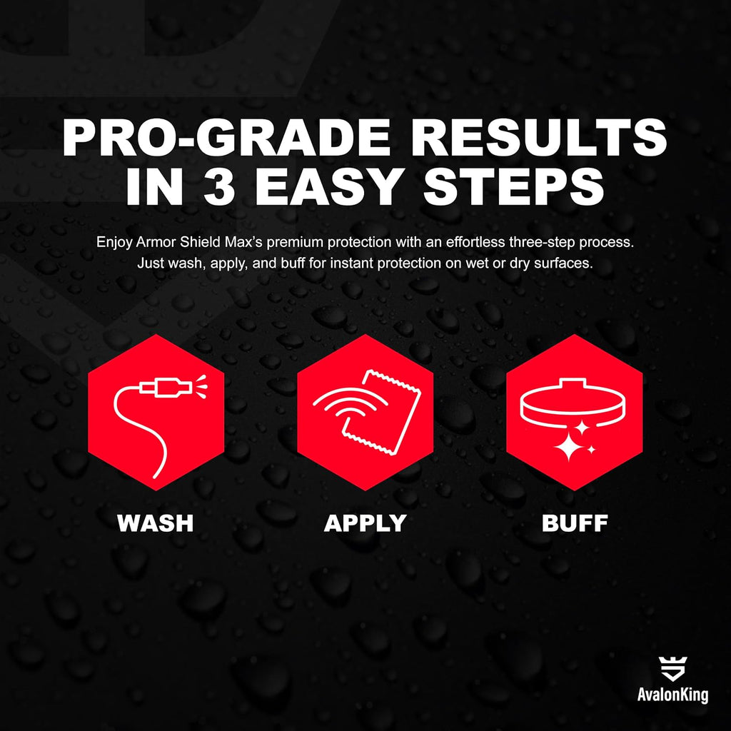 Armor Shield IX MAX DIY Ceramic Coating Kit | Clear Coat for Cars | Car Detailing Kit | Car Care Kit | Ceramic