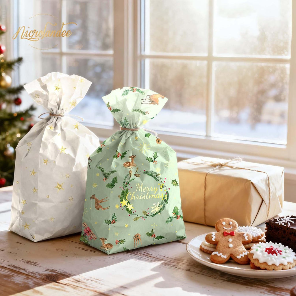 Christmas Tissue Paper 24 Sheets for Gift Wrapping 20x15”