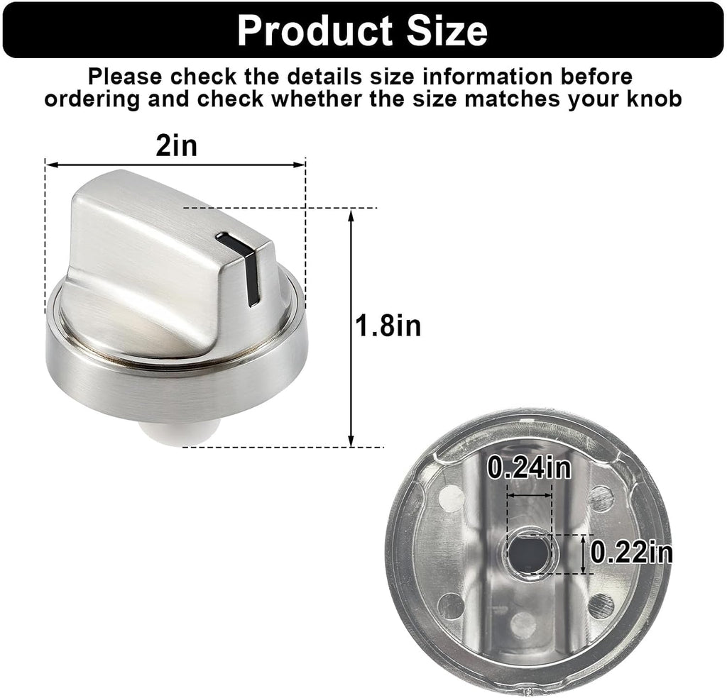 WB03X29300 Gas Stove Knobs Compatible with GE Range Surface Burner Knob | 5 Pack Range Knobs Replacements for GE