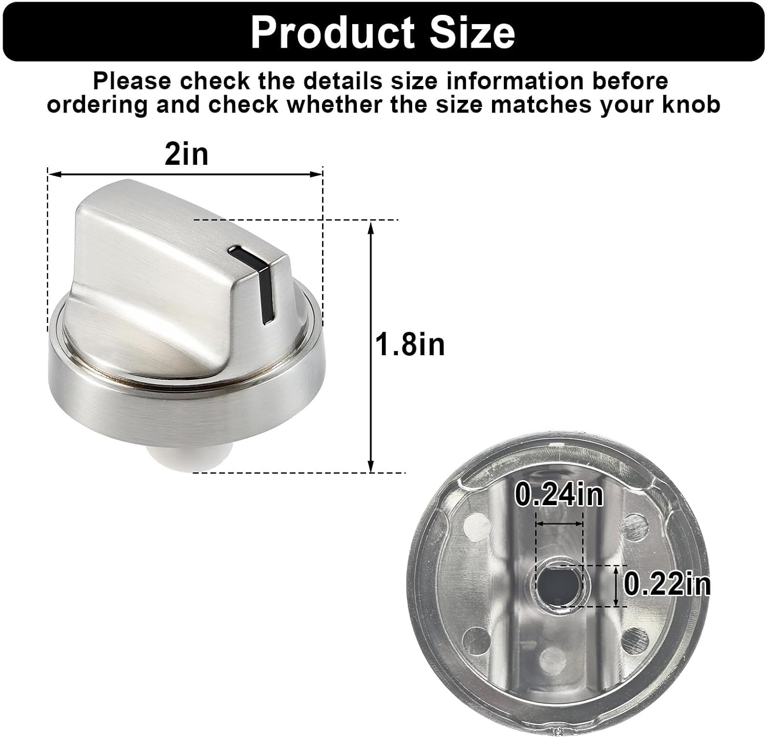 WB03X29300 Gas Stove Knobs Compatible with GE Range Surface Burner Knob | 5 Pack Range Knobs Replacements for GE
