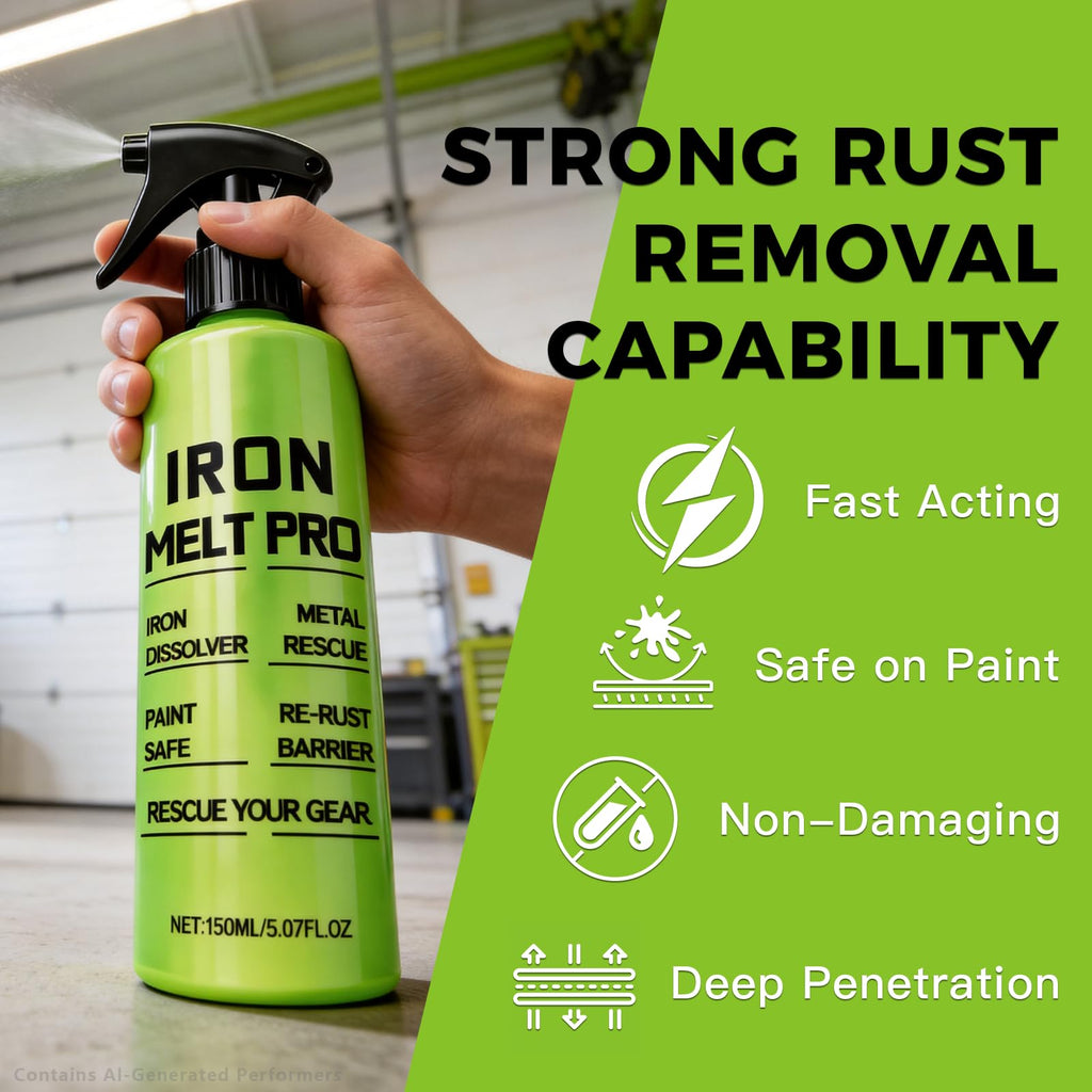 Rust Remover for Metal, Fast-Acting Rust Remover Spray, 150ml
