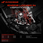 A-Premium Front Right Engine Motor Mount Compatible with Fiat