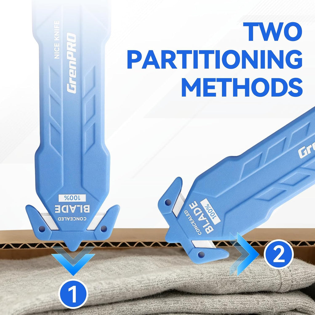 6-Pack Safety Box Cutter & Letter Opener, Box Package Opener Knife