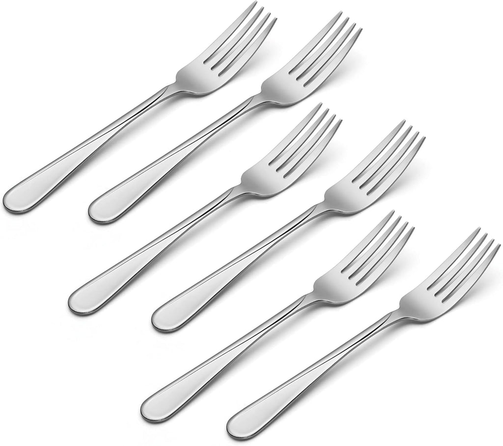 Flatware Flight Dinner Forks 18/0 Silverware Set for 6, (6-Piece)