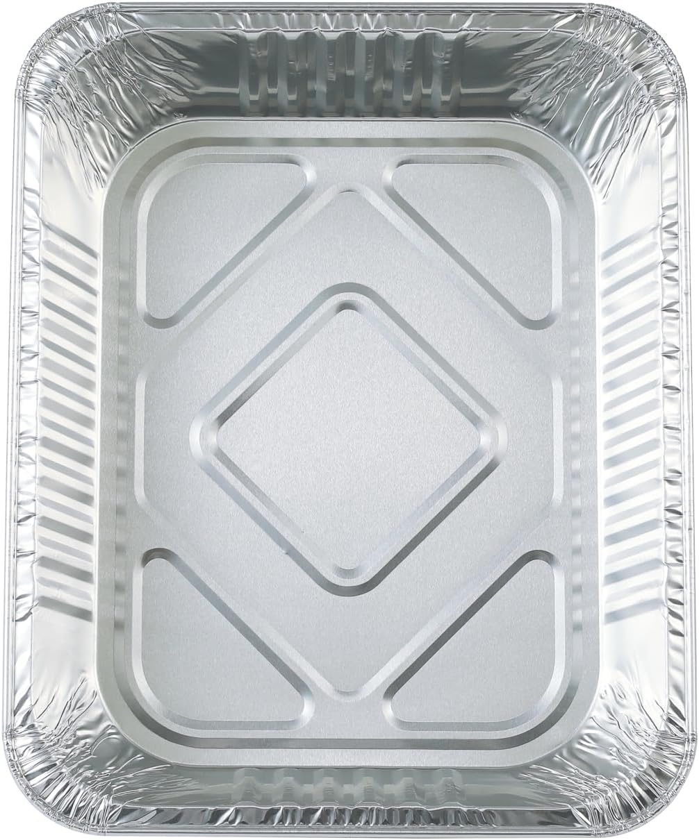 20pack Aluminum Pans,9x13 Disposable Half Size Foil Pans