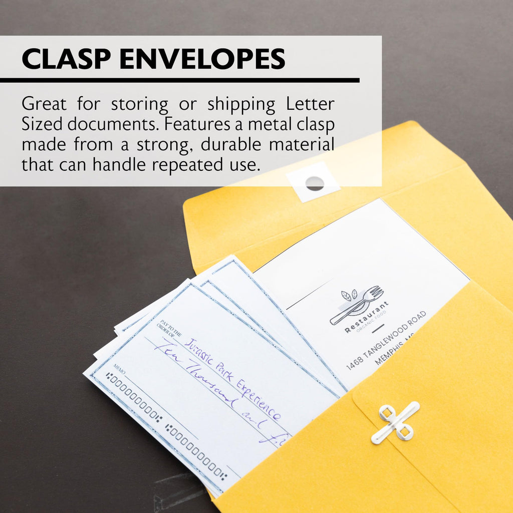 6 x 9 in Manila Clasp Envelopes, 5 Ct, 48-Case