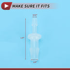 HEROFFIX 5/32" to 1/4" Hose Barb Fitting Hose Straight Reducing Coupler