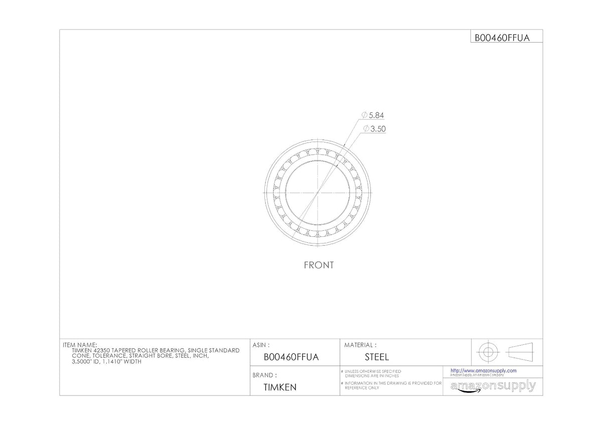 Timken Tapered Roller Bearing Cone - 42350