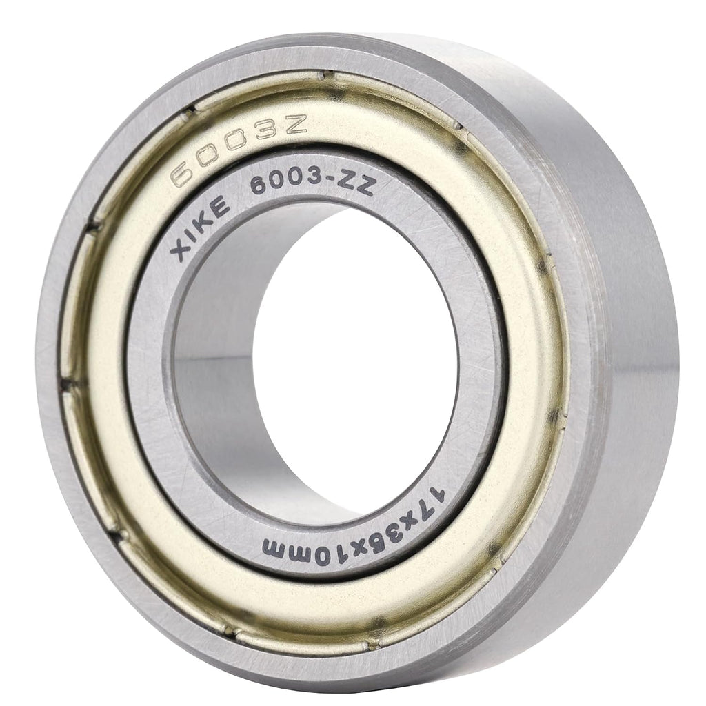 XIKE 6003ZZ Shielded Deep Groove Ball Bearings, 17x35x10 mm, 6-Pack