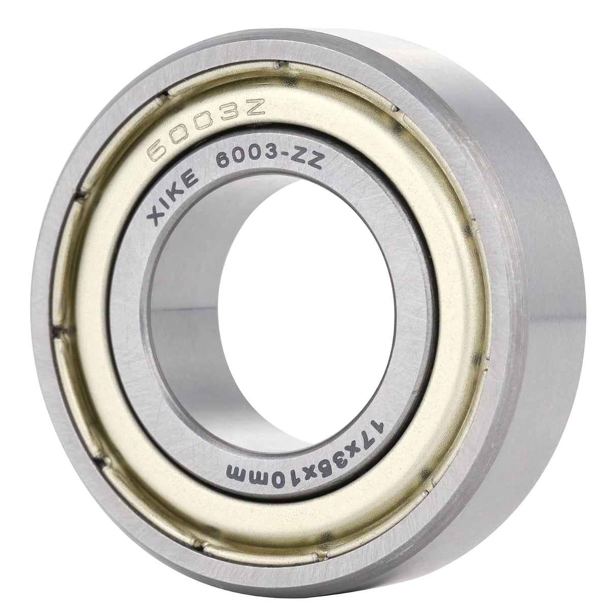 XIKE 6003ZZ Shielded Deep Groove Ball Bearings, 17x35x10 mm, 6-Pack