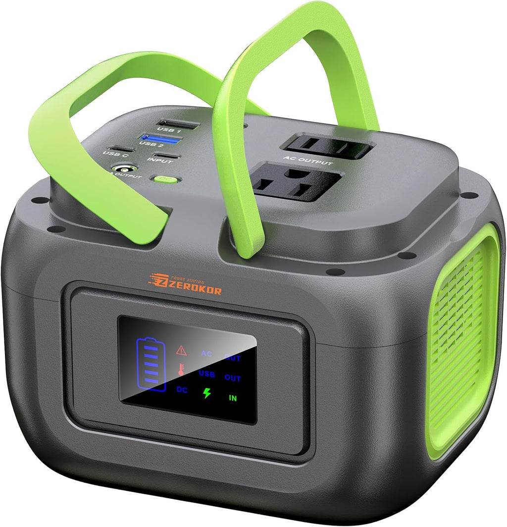 Portable Power Station 120W, 97.6Wh Backup Battery Solar Power Bank Generator with AC Outlets & USB-C Input,Portable