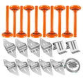 EXERAUO Garage Door Hardware Kit for 7 Ft High Doors, Quiet Nylon Rollers