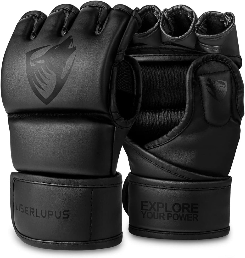 MMA Gloves Sparring for Men– Open Palm Training Gloves for Grappling, Kickboxing, Muay Thai, Youth Self-Defense