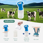 Teat Dip Cup, Blue, 300 ml, 2 Pack