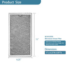 W10535950 Microwave Grease Filter Fit for Whirlpool 6-1/4" X 11"