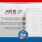 15x20x1 Furnace & AC Filter MERV 8 Electrostatic Dust 6-Pack