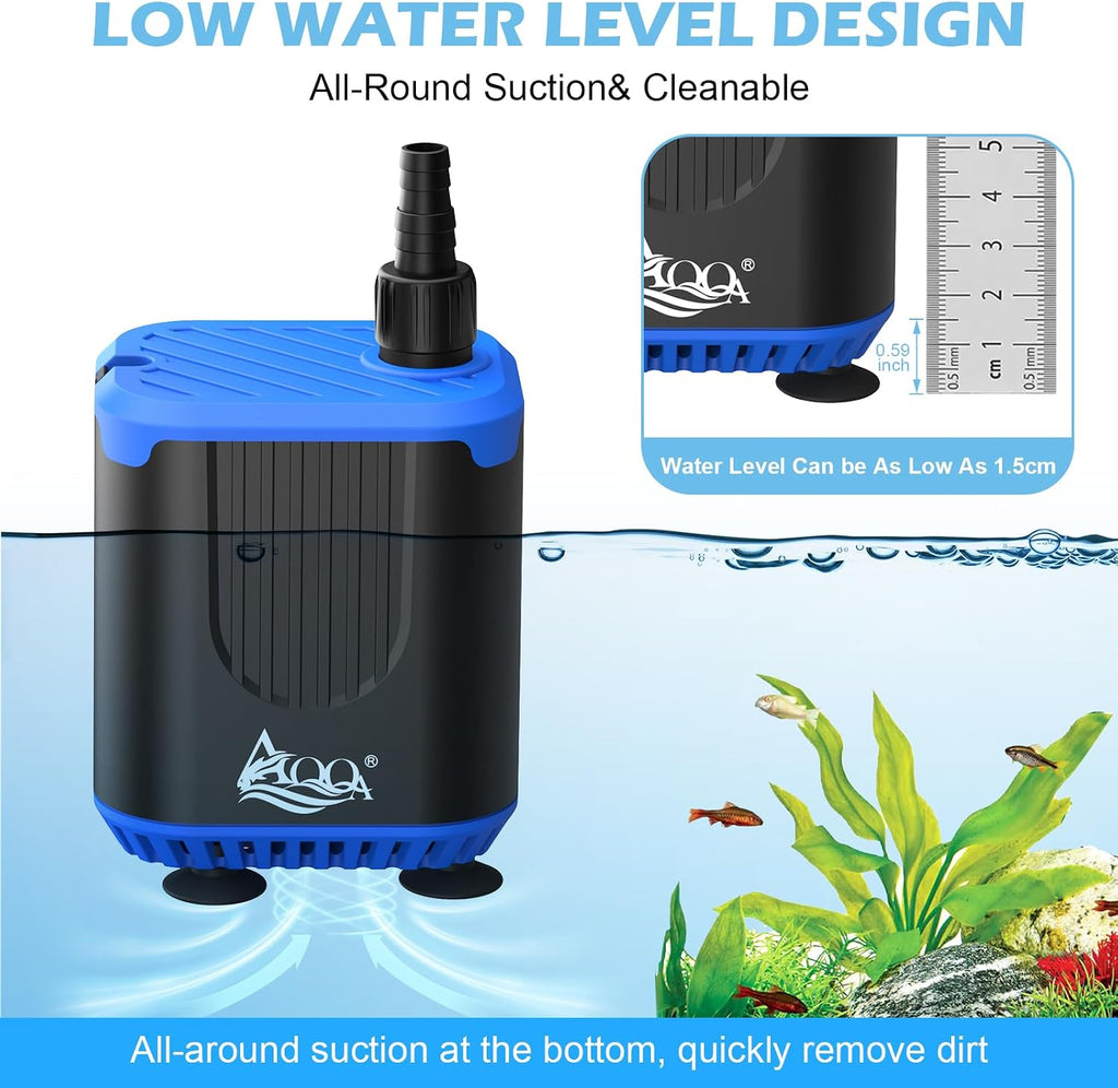 Aquarium Water Pump, DC Pump with Controller 420 GPH 15W
