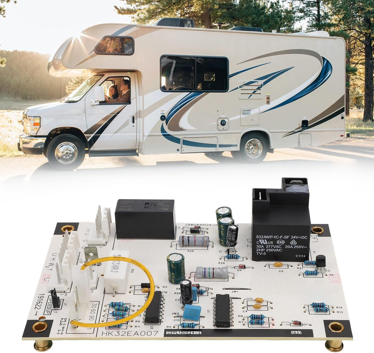 Defrost Control Board HK32EA001 Replacement for Carrier ICP with Stable Performance and Premium ABS Material for AC Defrost Circuit