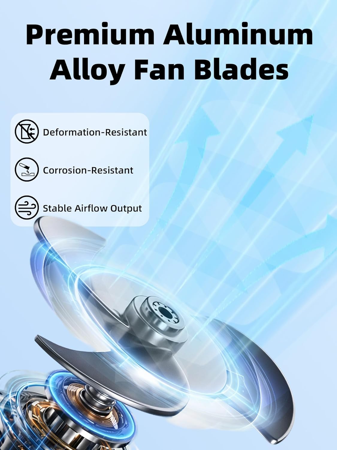 10 Inch Shutter Exhaust Fan for Garage, 890 CFM, Plug & Play