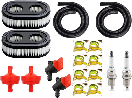 2 set 799584 594058 Tune Up Kit for 550EX 625EX 675EX 725EXI Engine, Air Filter Cover Fuel Line Spark Plug Service