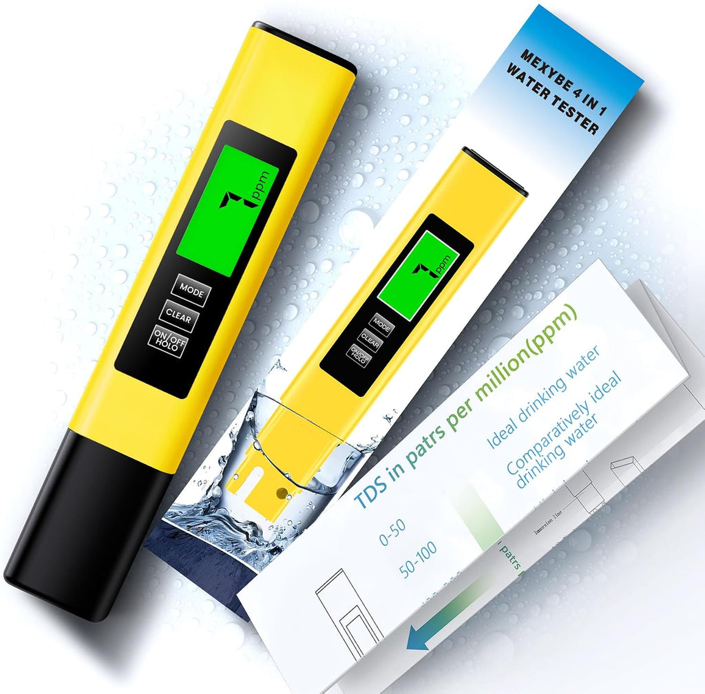 2025 All-New 4 in 1 Tds Meter Digital Water Tester - Accurate and Reliable TDS EC & Temp(°C,°F) Meter - 0-9999ppm