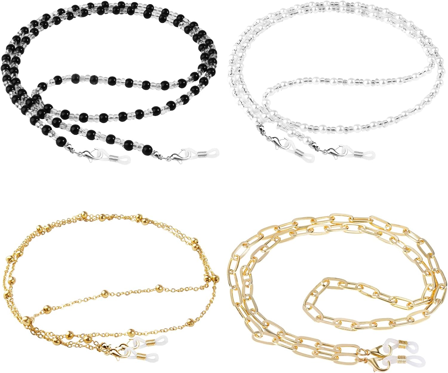 4-10 Pcs Eyeglass Chains for Women Eyeglasses String Holder Glasses Strap Eyewear Chain Glasses Cord Lanyard Gift