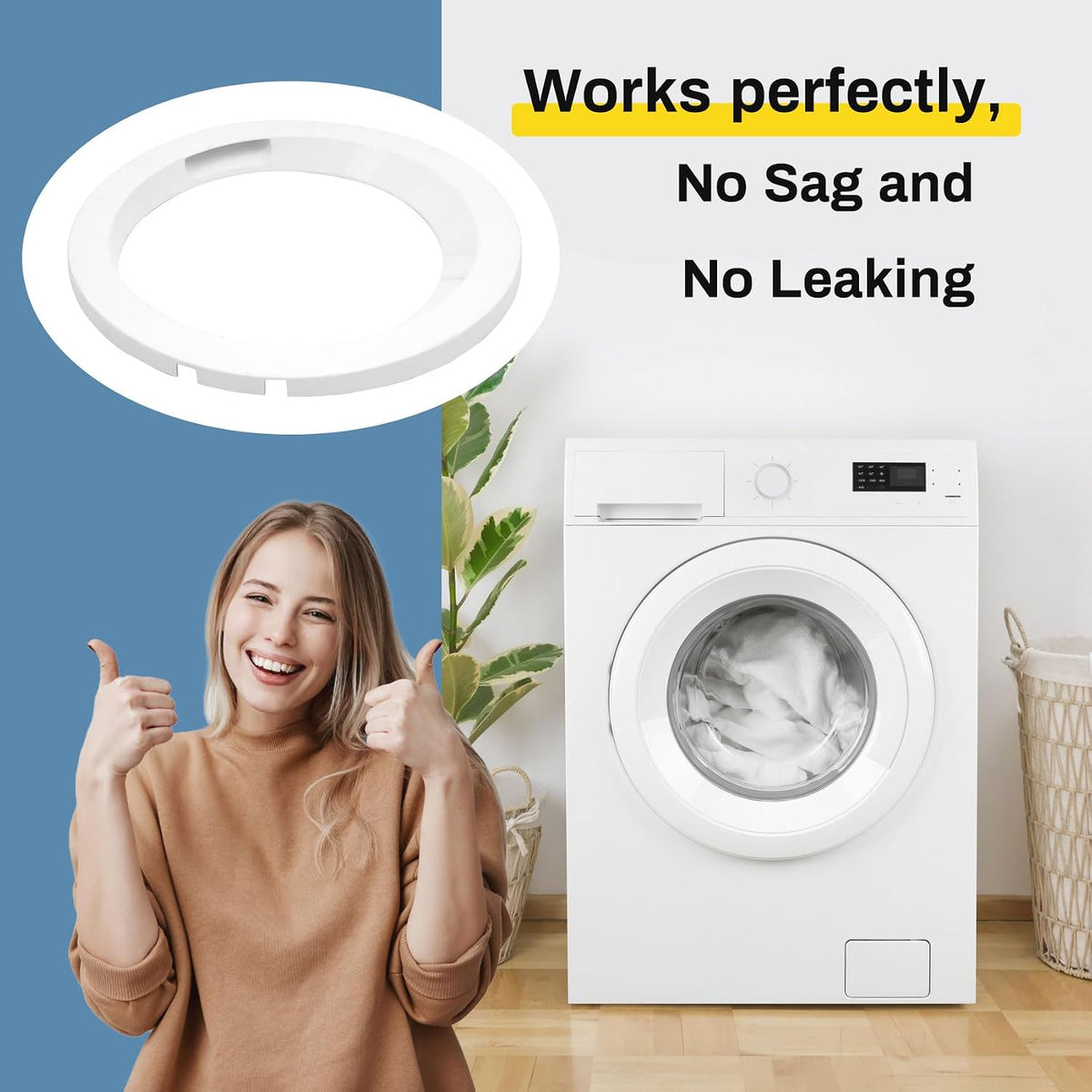 134550500 Washer Outer Door Compatible With frigidaire Affinity Washer Door