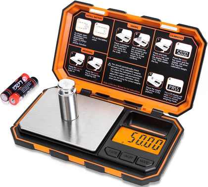 Digital Pocket Scale, 500g x 0.01g Gram Scale, High Precision