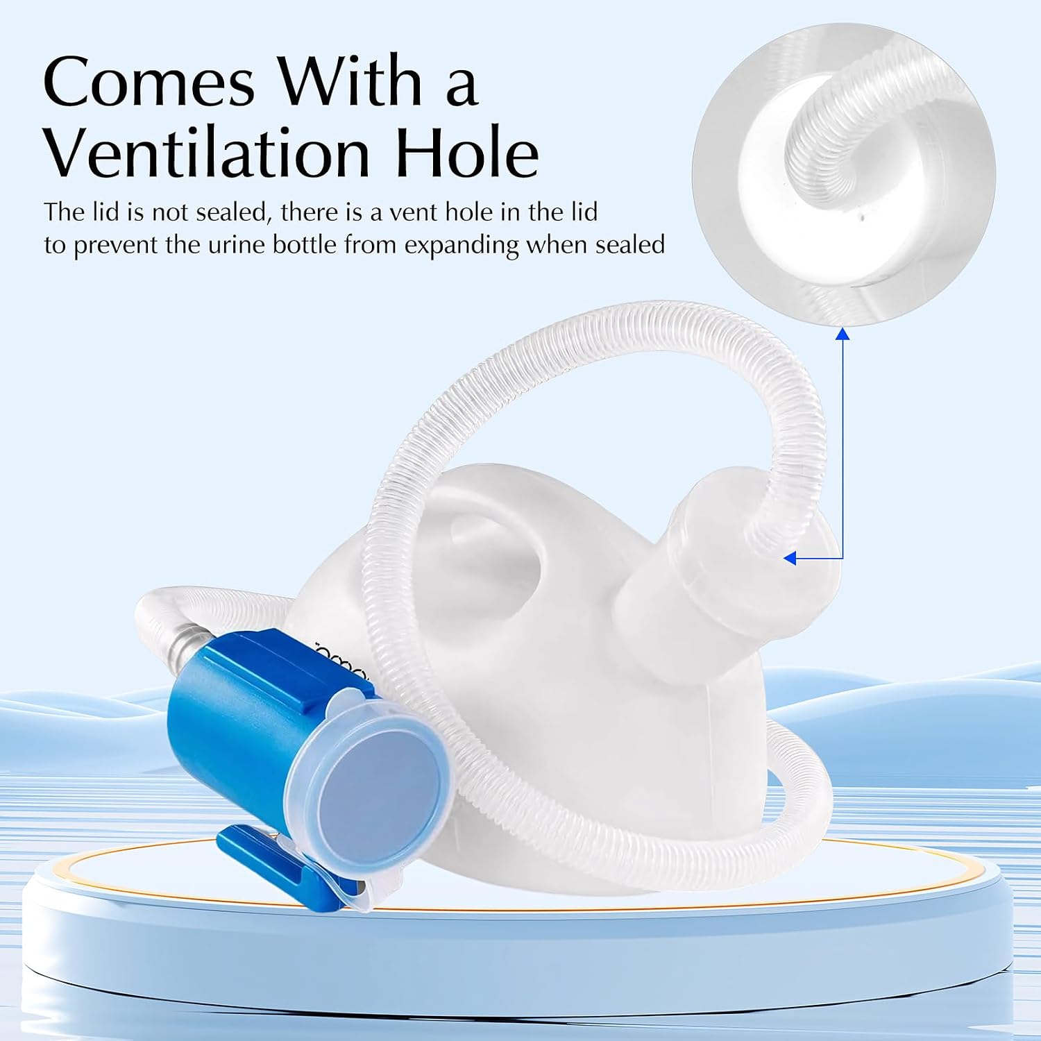 Unisex Potty Urinal for Car, 68 OZ Travel Urinals Kit Male and Female Urination Device Toilet Urinal for Men and