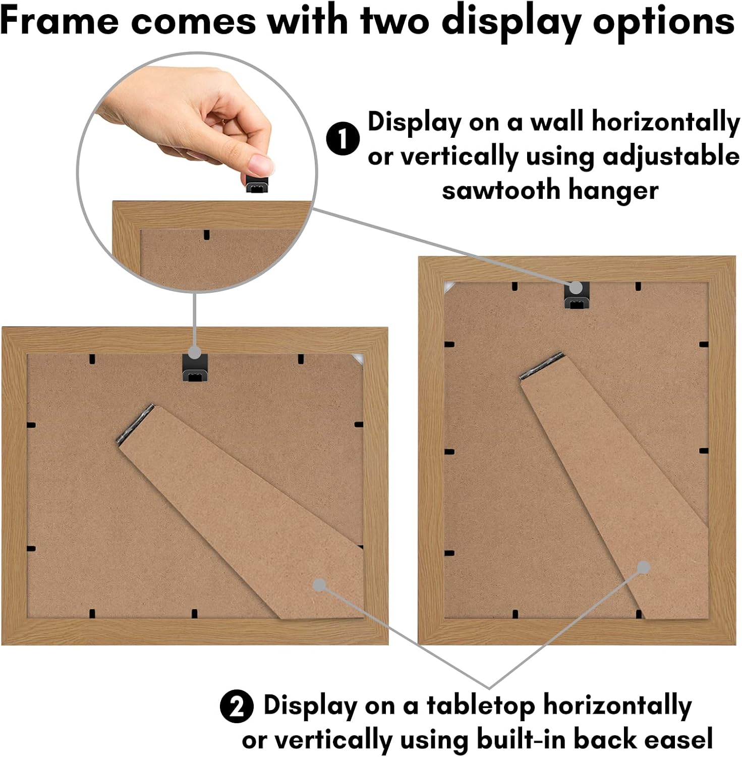 8.5x11 Diploma Frame with Shatter-Resistant Glass - Document Frames with Engineered Wood - Legacy Collection
