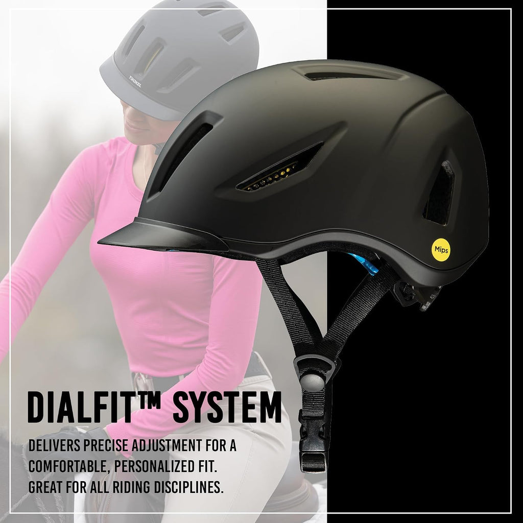 Terrain MIPS Cooling Horse Riding Helmet, Low-Profile, Micro-Adjustable Design, Horseback Riding Gear, Large