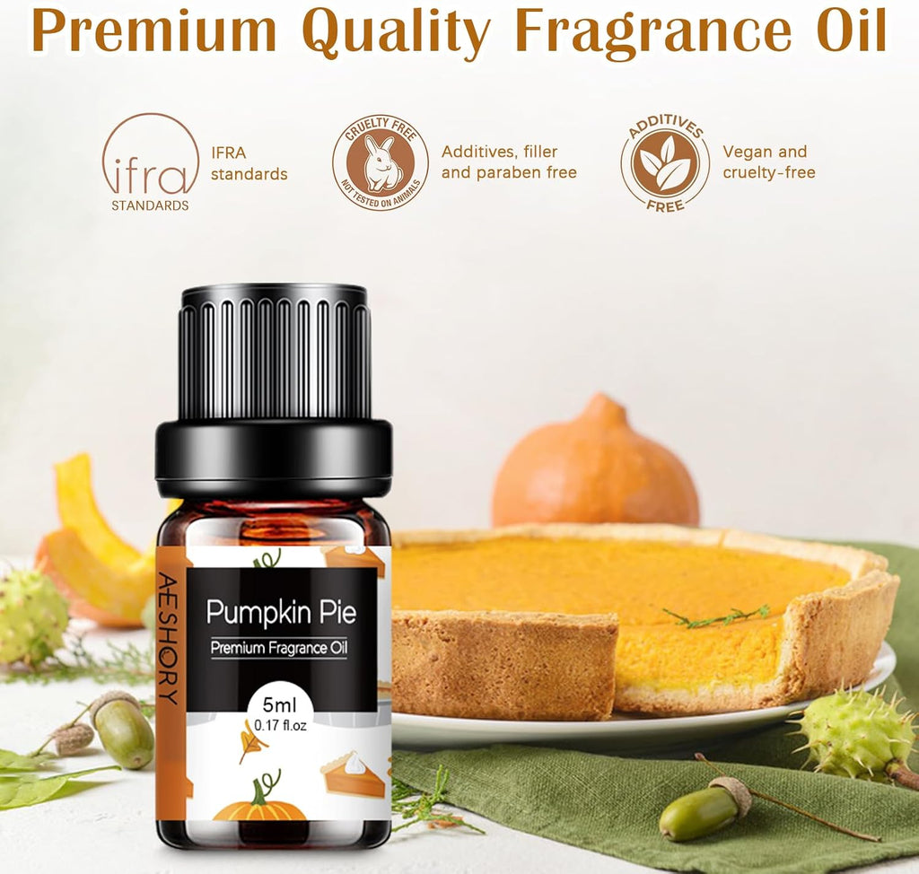 Bakery Essential Oils Set - Fragrance Oil for Diffusers, Candle Making - Pumpkin Pie, Coffee Cake, Oatmeal Cookie