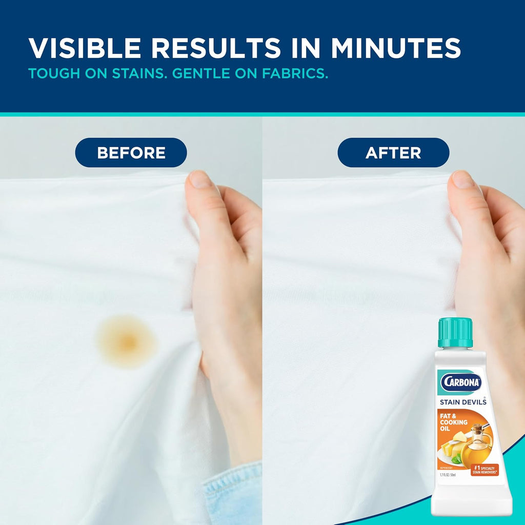 Stain Devils #5 | Fat & Cooking Oil | Professional Strength Laundry Stain Remover | Multi-Fabric Cleaner | Safe