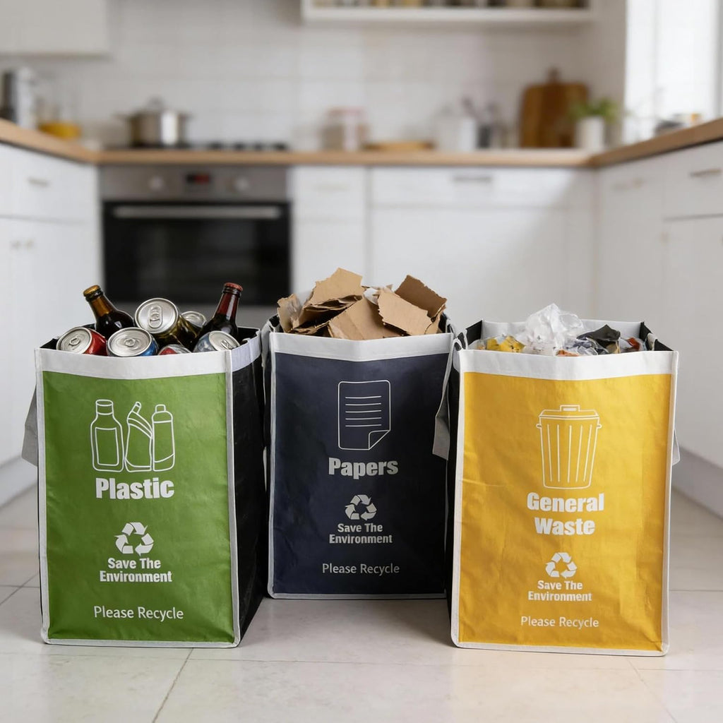 Recycle Waste Bag for Kitchen, Indoor Recycling Bins, Recycle Bins for Home, Kitchen Recycling Bin Trash Sorting