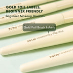 Buttery Blends Brush Set 18Pcs Face&Eye Makeup Brushes Set labeled