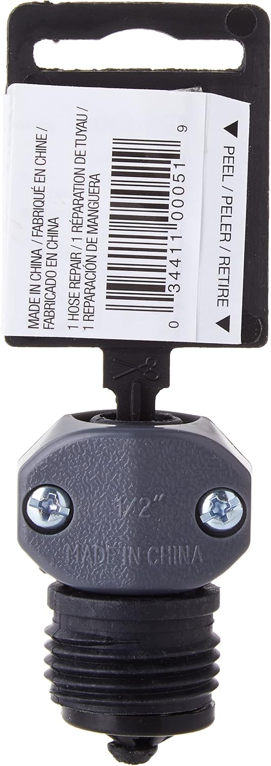 Gilmour 805054-1002 Small Garden Hose Coupling, 1/2 In, Male