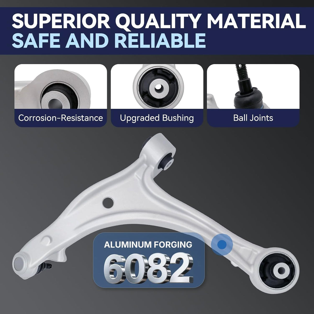 Front Suspension Kit Lower Control Arm Fit for 2005-2010 Honda Odyssey
