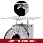 44 LBS Stainless Steel Heavy Duty Mechanical Kitchen and Food Scale