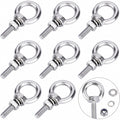 Eye Bolt with Nuts, 304 Stainless Steel Machinery Shoulder Eyebolts