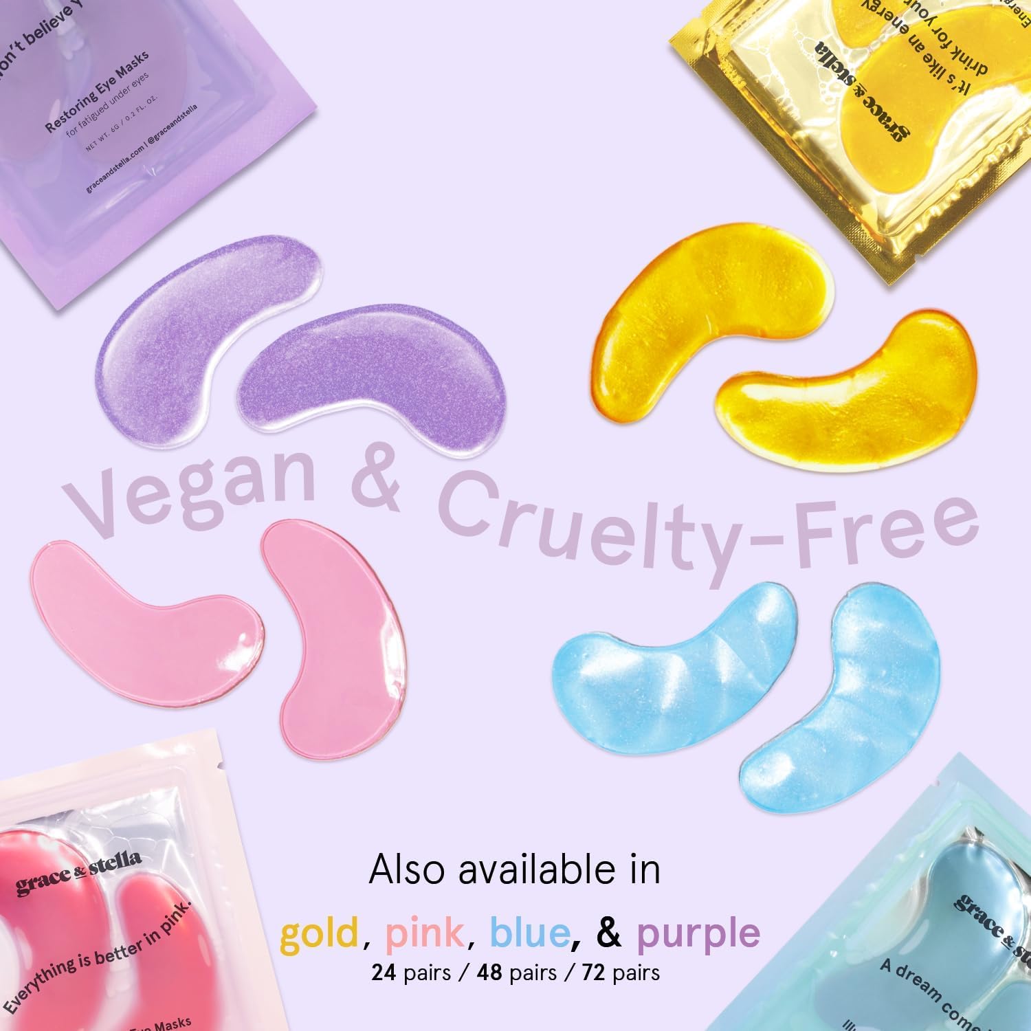 Retinol Under Eye Patches for Puffy Eyes | Restoring Gel Under Eye Masks with Hyaluronic Acid - Birthday Gifts for