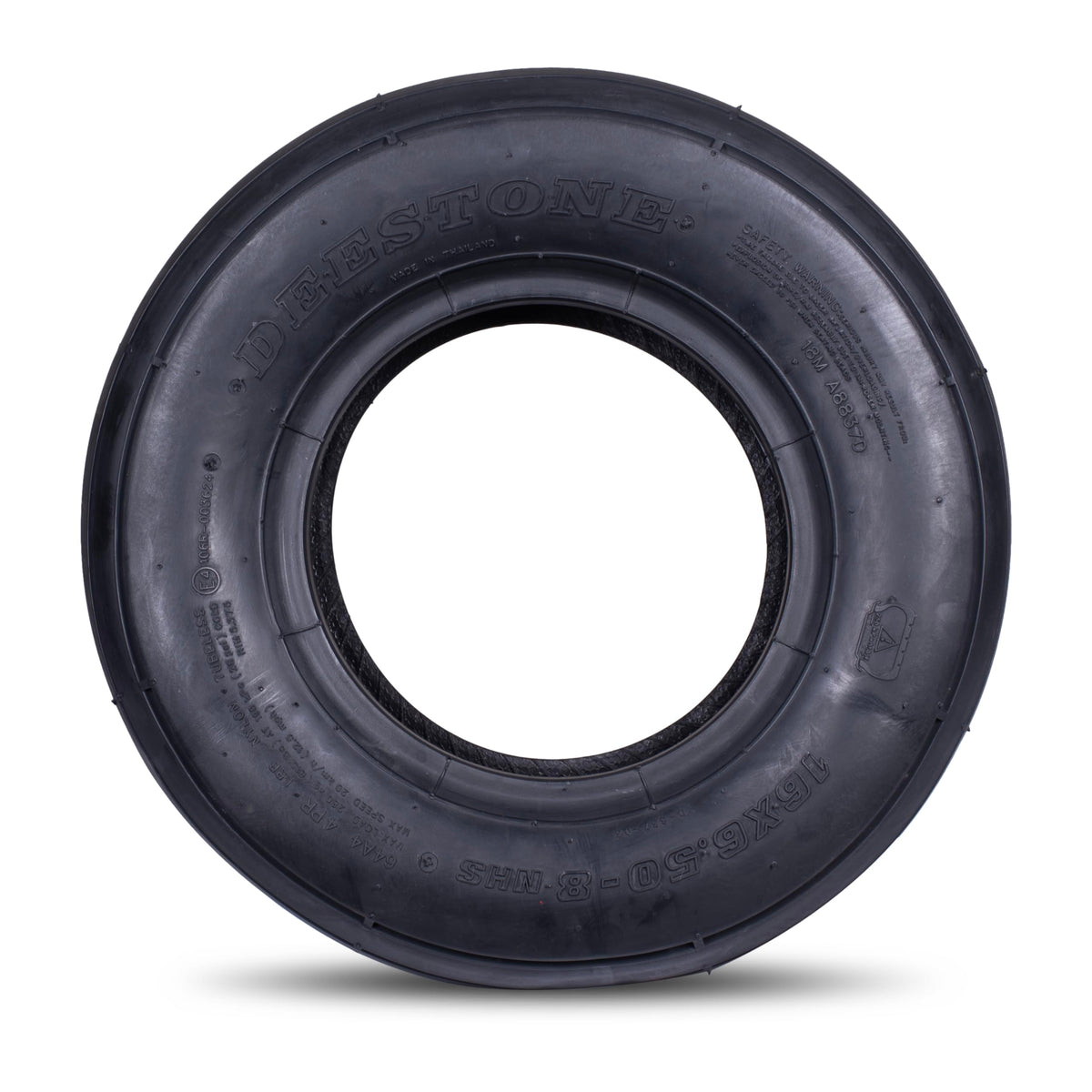 Deestone D837 Straight Rib Tire 16X650-8/4 TL