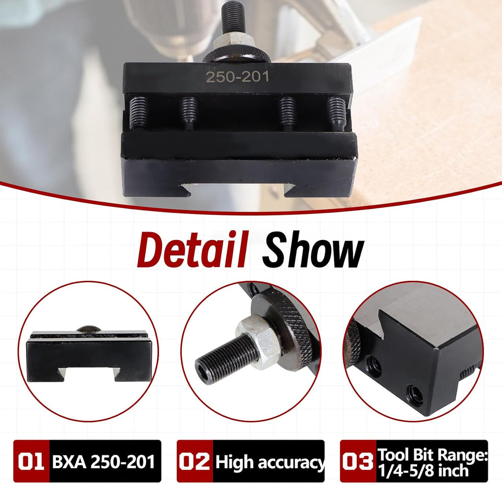 findmall BXA #1 250-201 Quick Change Tool Post, Turning Facing Tool Holder