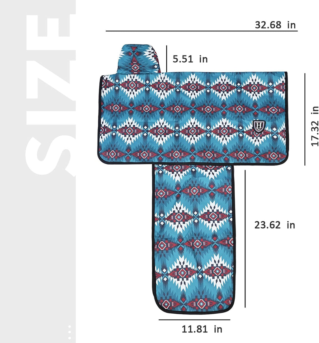 Western Saddle Cover, Cover for Saddle Fenders, w/Print