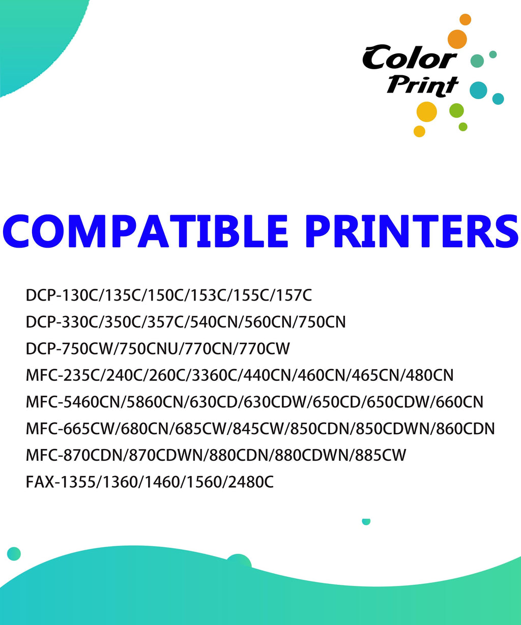 LC51 Ink Cartridges Replacement for Brother LC 51 Ink, 4-Pack