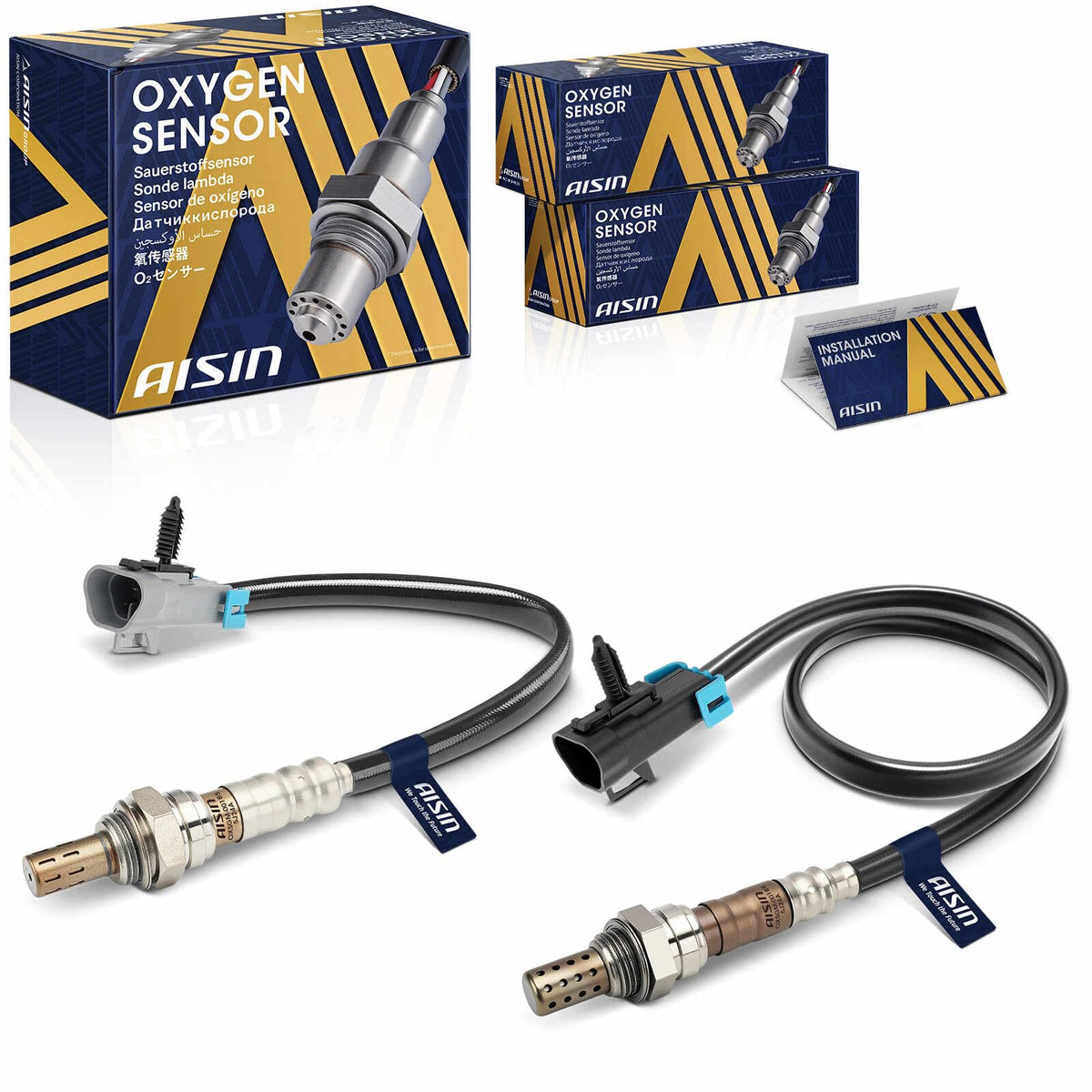 AISIN AFTERMARKET OXSGM-00185 2Pcs Upstream & Downstream Oxygen (O2) Sensor